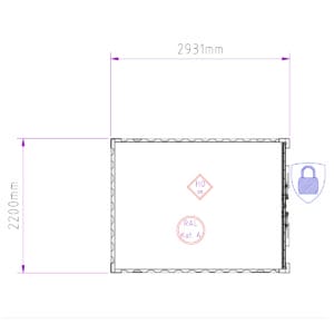 B+L Lagercontainer 9’