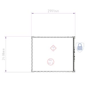B+L Lagercontainer 10’