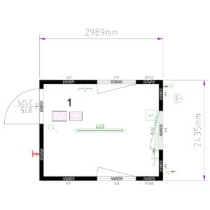 B+L Pförtnercontainer 10‘