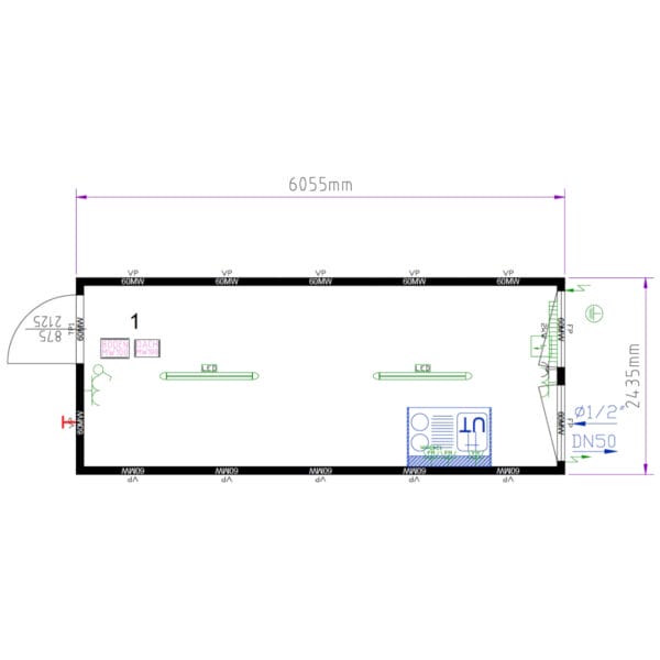B+L Container 20’ mit Pantry - Küche