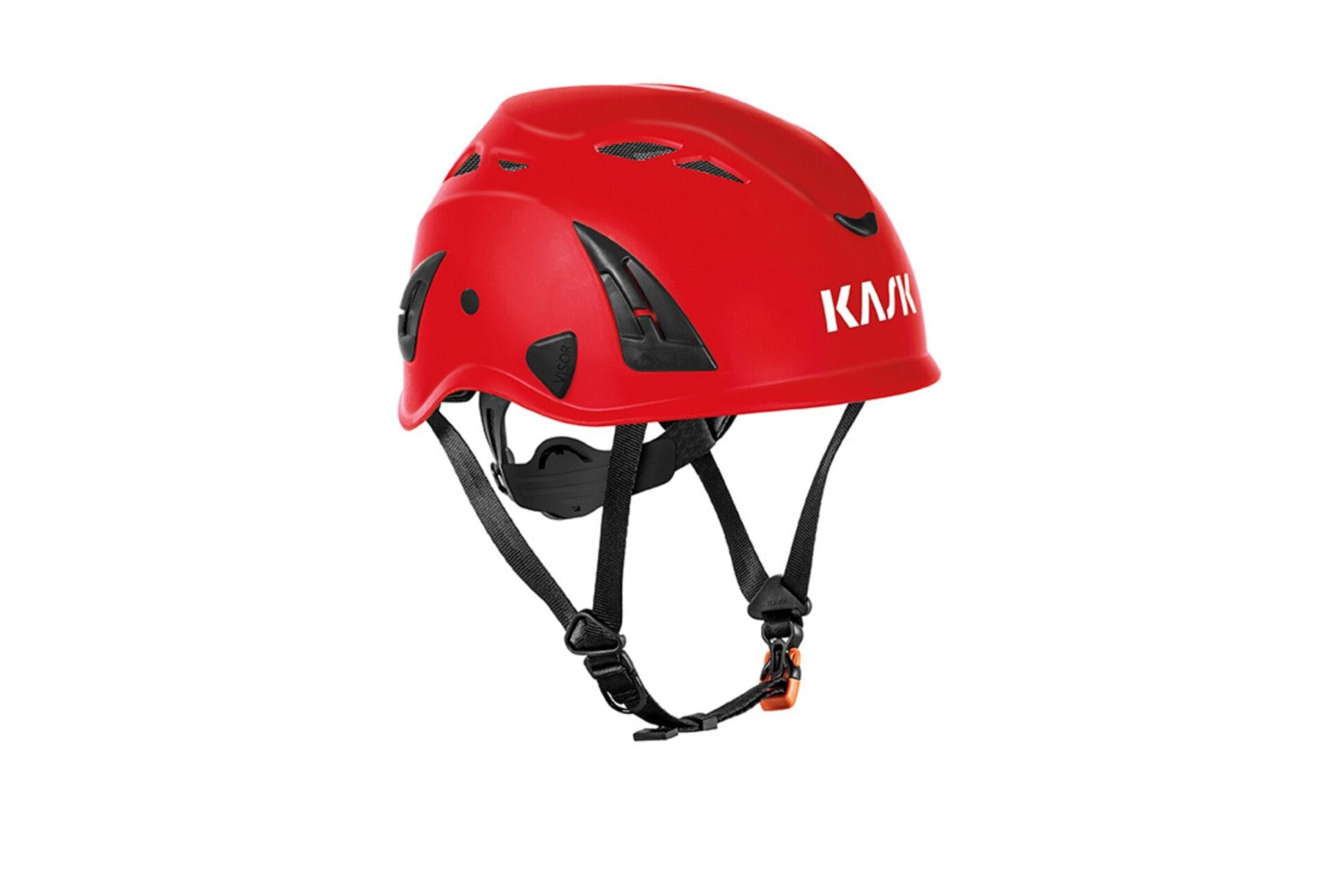 Kopfschutz: Schutzhelm in Rot 