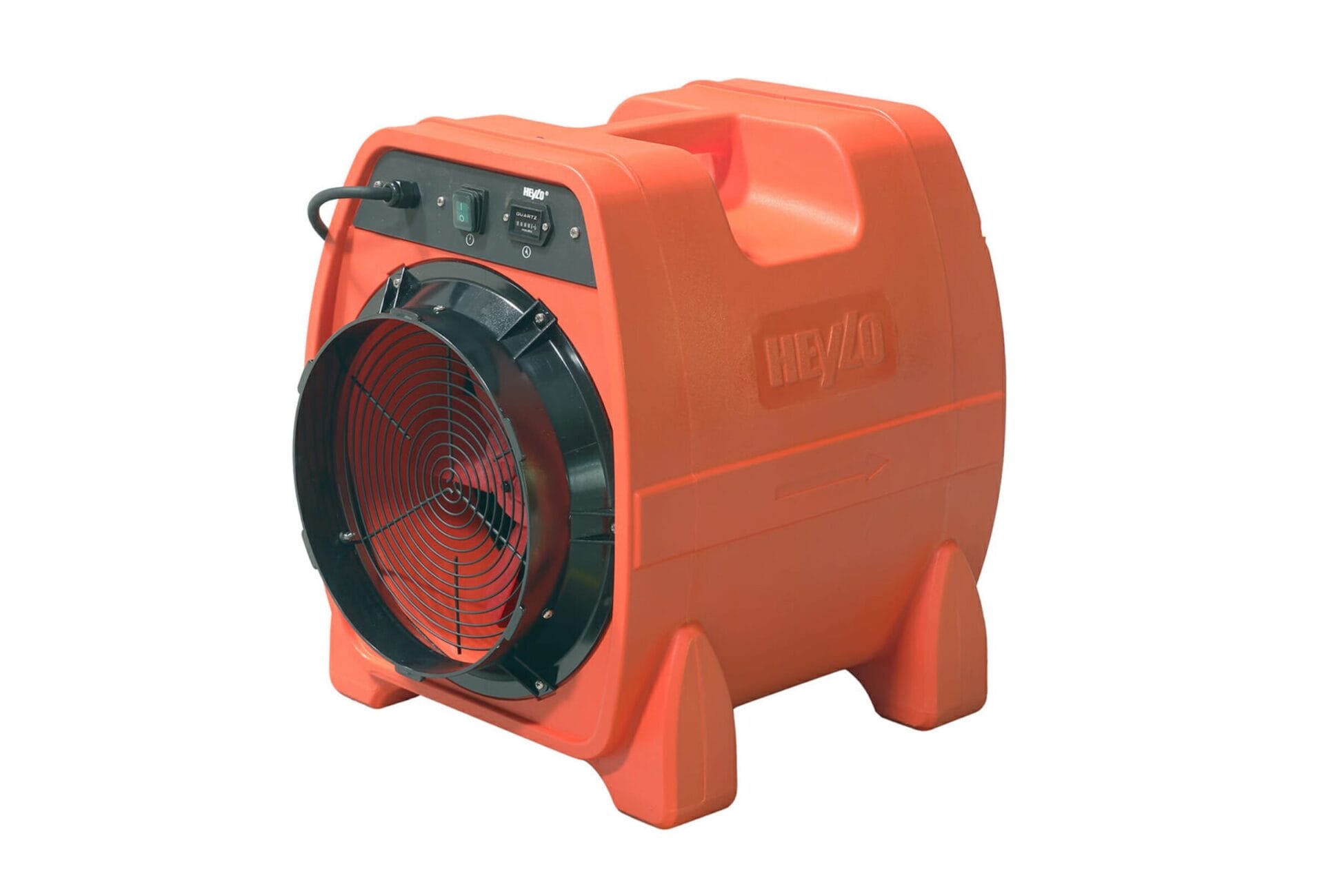 Orangener Axial-Ventilator