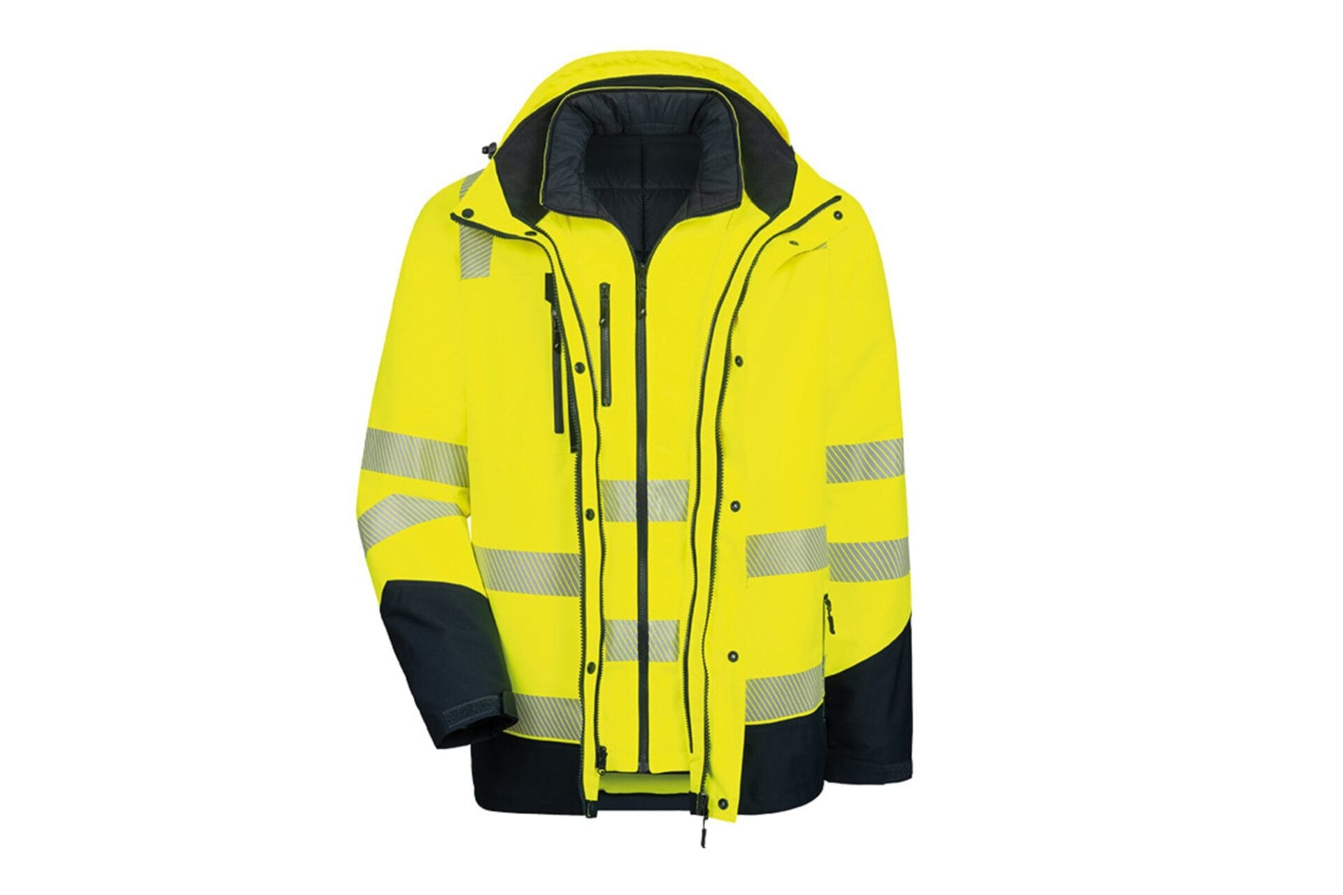 Schutzkleidung: Warnschutzbekleidung in Gelb 