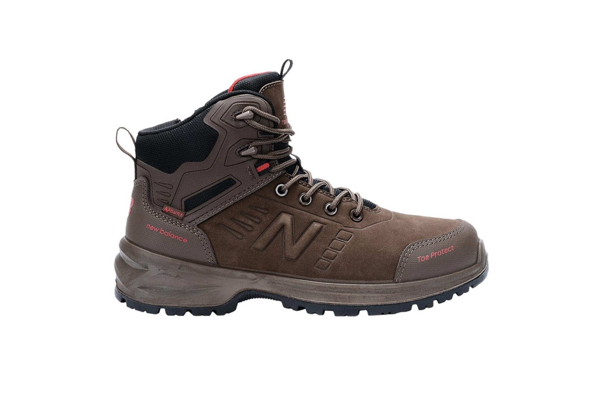 Sicherheitsschuhe: Schnürstiefel in Braun 